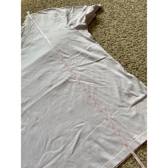 By Anthropologie Lilac T-Shirt Short Sleeve Cutout Back Detail Athletic Active - Picture 7 of 8